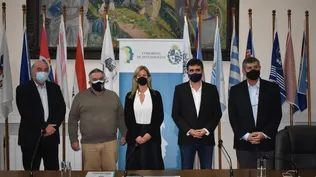 Lorena Ponce de León reunida con la mesa directiva del Congreso de Intendentes