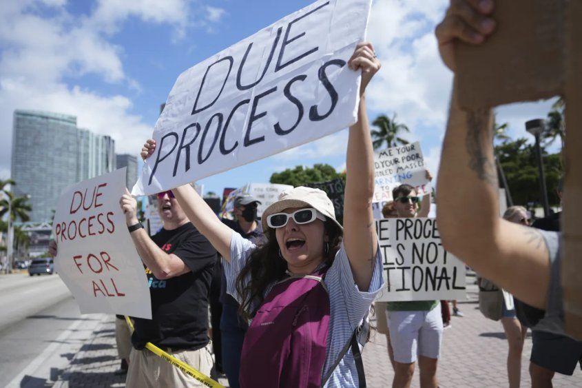 Protestas contra Trump en Miami