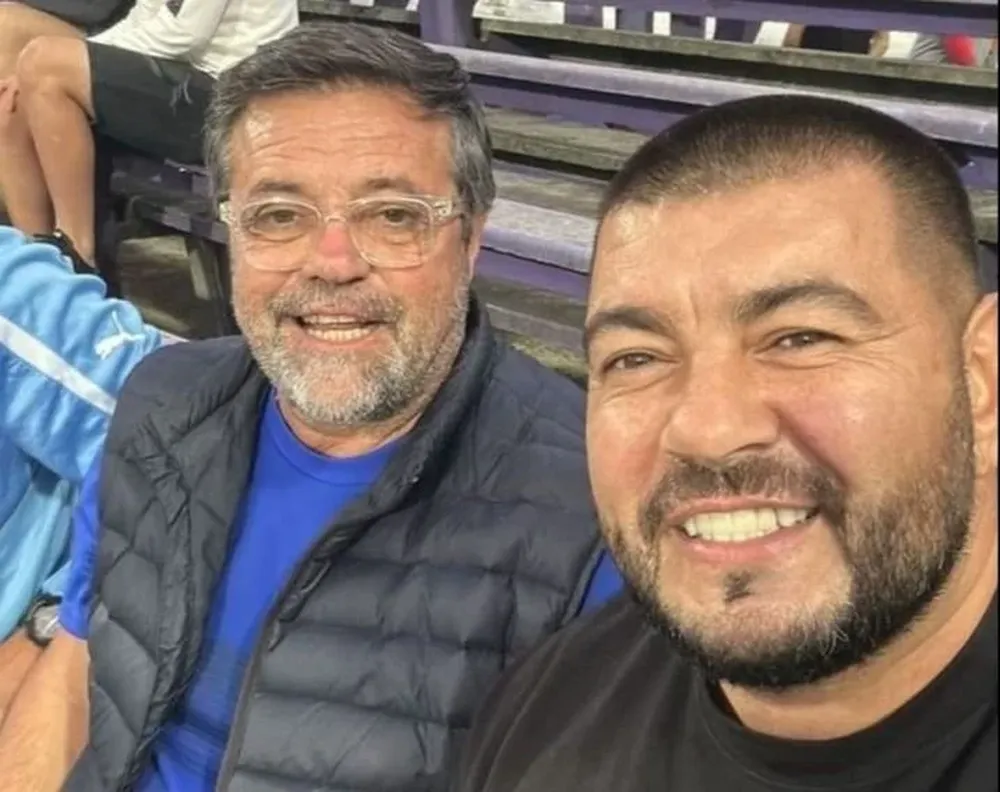 Ricardo Caruso Lombardi (izquierda) con Edgardo Lasalvia (derecha)