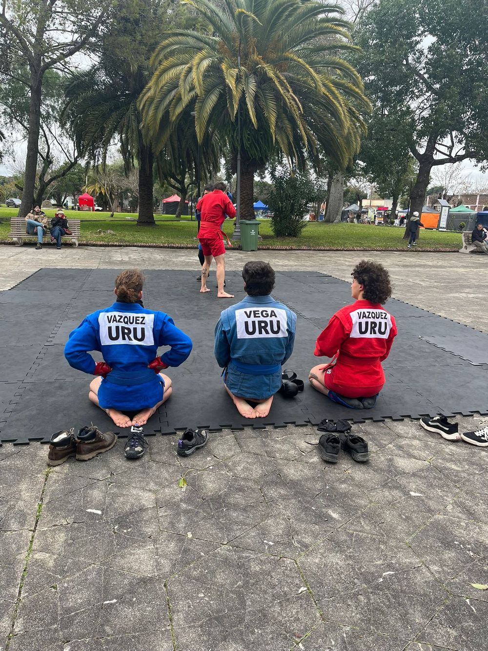 Exhibición de sambo en San Javier, Río Negro