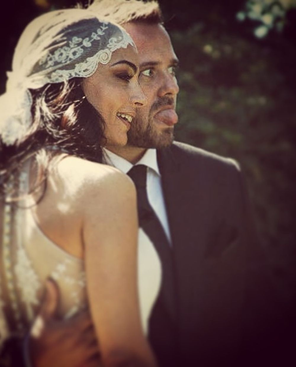 Victoria Zangaro y Martín Sarthou en su boda en 2012