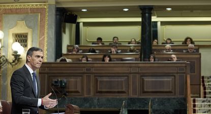Una visita reciente de Pedro Sánchez al Congreso.