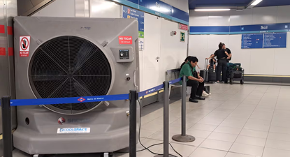 Ventiladores gigantes en el Metro de Madrid.