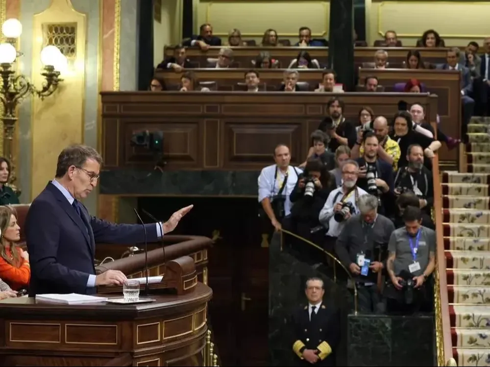 El lider del PP, Alberto Nuñez Feijóo