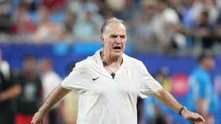 Marcelo Bielsa, técnico de la selección de Uruguay