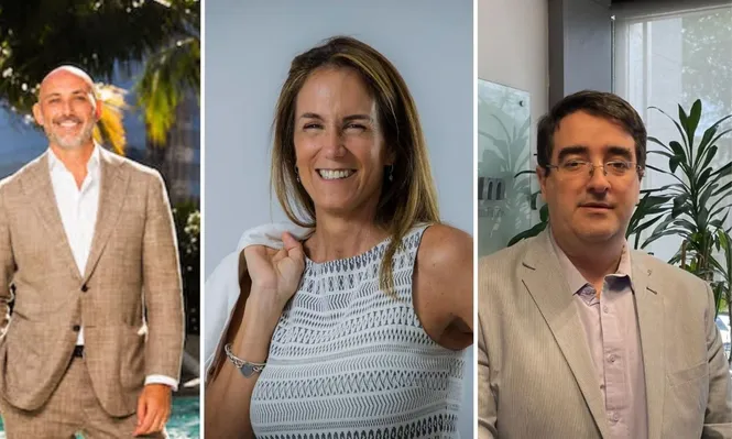 Andrés García, Carmen Correa y Leandro Vanoli