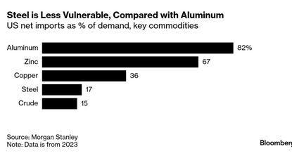 EE.UU. es más dependiente de las importaciones de alumunio que de las compras en el exterior de acero. Por eso la industria del alumunio hizo lobby hasta último momento para evitar pérdida de empleos, aumento del precio del metal y encarecimiento de los productos finales para los consumidores.&nbsp;