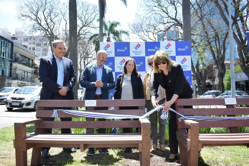 Olga Otegui en la inauguración
