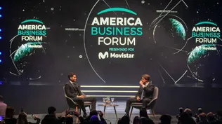 Lacalle Pou en la edición 2021 de America Business Forum