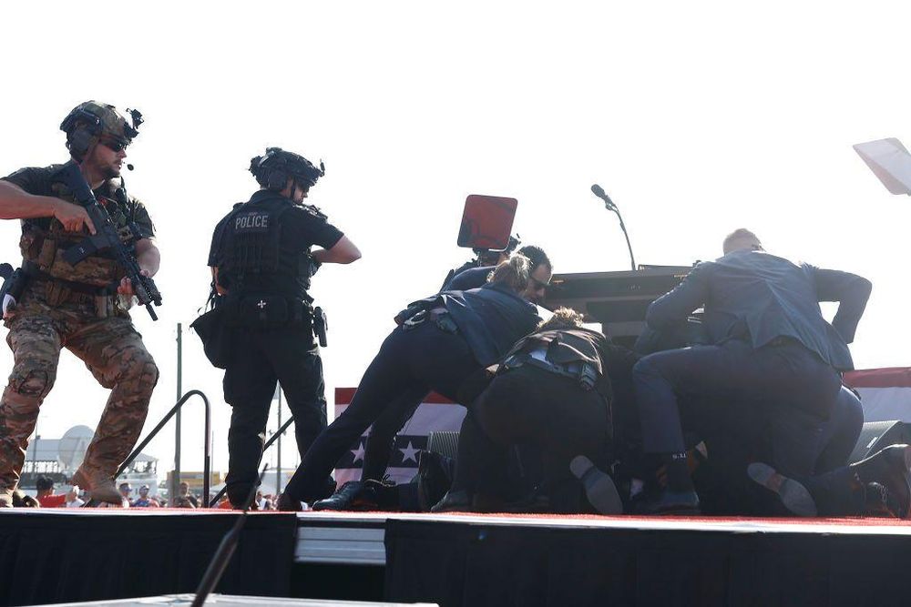 El Servicio Secreto estaba a cargo de la seguridad del expresidente.