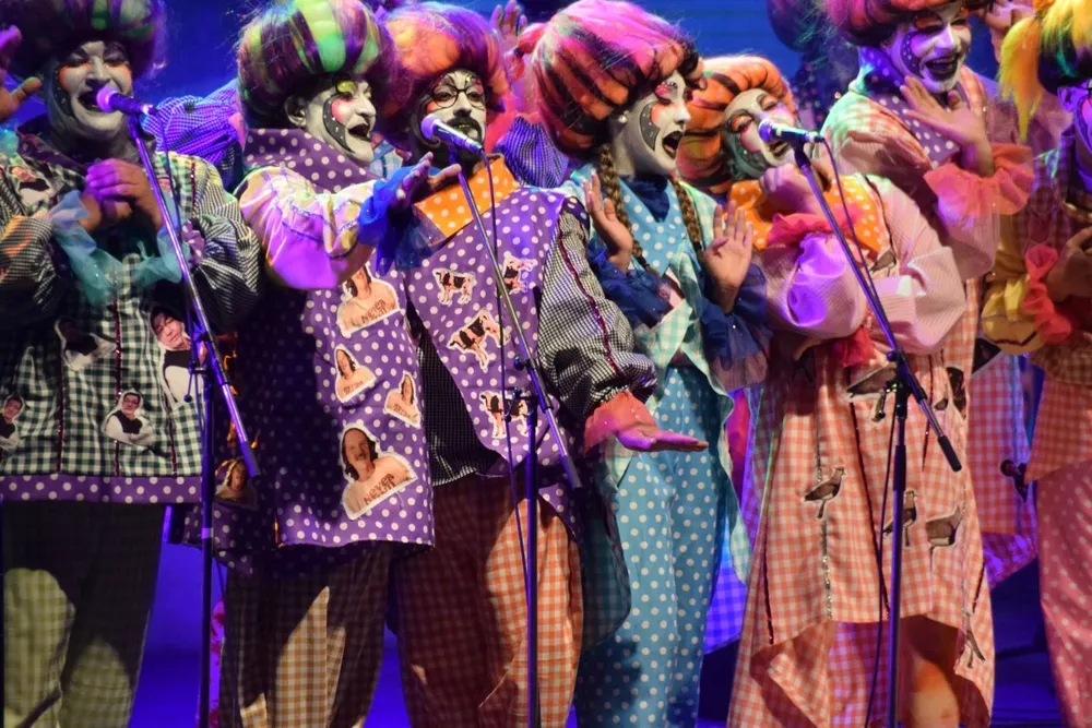 Murga de Frente y Mano, durante la primera rueda.