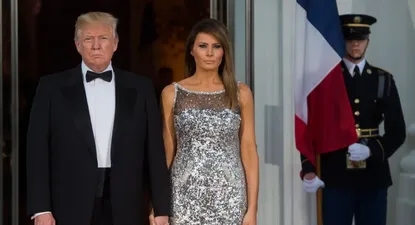 Trump y Melania durante un concierto en la reunión del G7