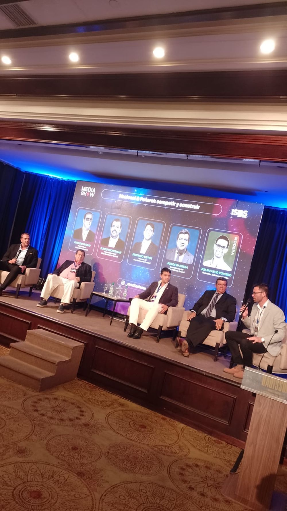 Ignacio Ruglio, Flavio Perchman, Federico Britos, Jorge Barrera y Juan Pablo Romero en el Media Show 2026  