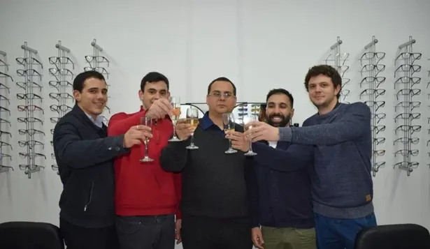 Juan Martin, Tacuabé Díaz, Maximiliano Maya, Andrés Restrepo y Nahuel Díaz