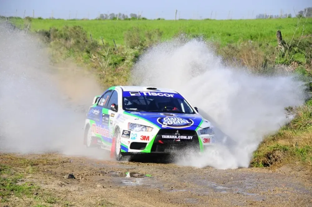 Pereira y Antelo se quedaron con la general sobre el Mitsubishi Lancer Evo X.