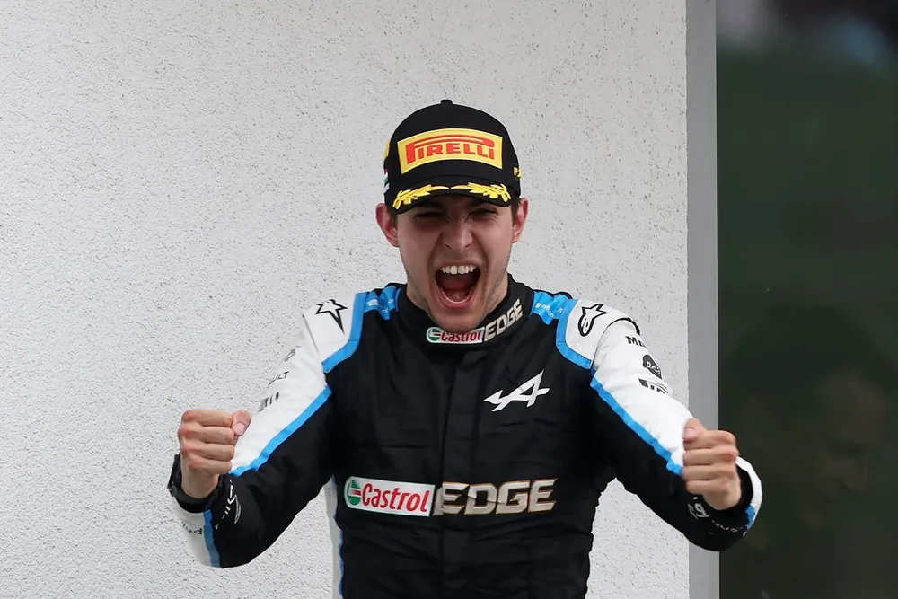 Esteban Ocon celebró en Hungría su primer triunfo en Fórmula Uno