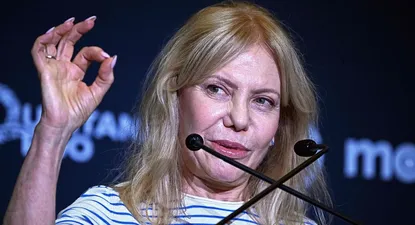 Cecilia Roth durante la rueda de prensa de los Premios Platino