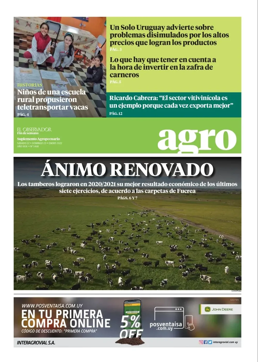 22 de enero: N° 1468