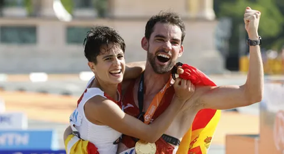 María Pérez y Álvaro Martín. medalla de oro en París 2024.
