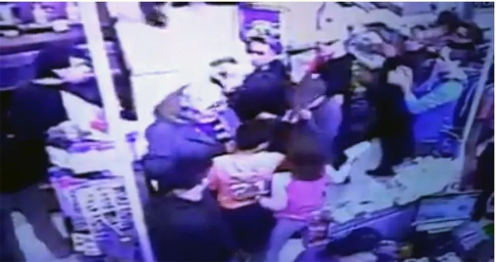 El piquete terminó en agresión y quedó filmado