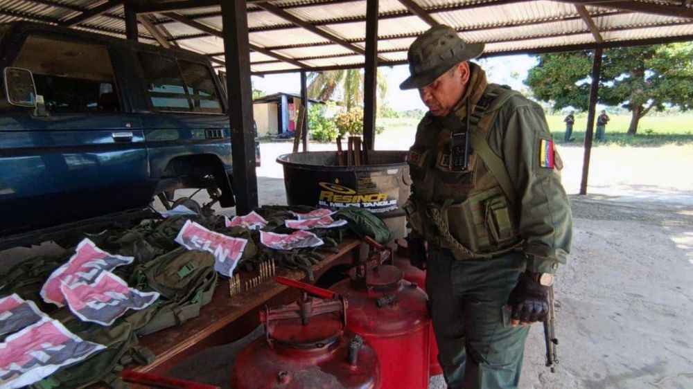 Decomiso de armas del ELN en Venezuela