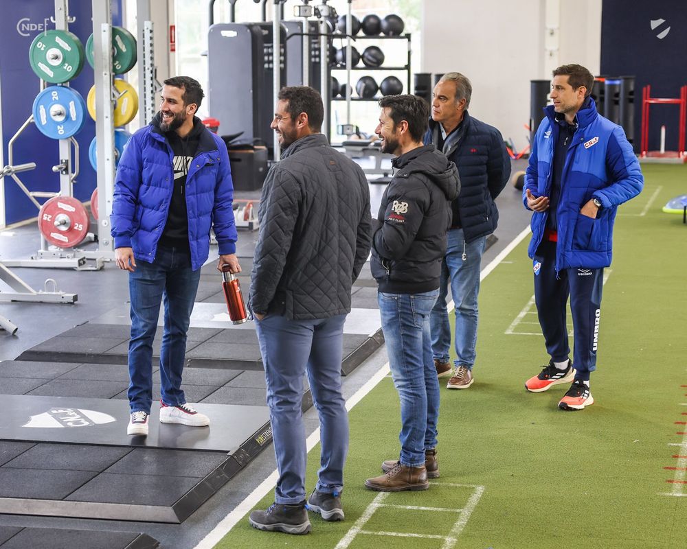 Martín Lasarte y su cuerpo técnico