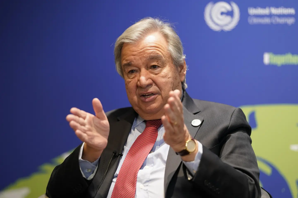 Secretario general de la ONU, António Guterres.
