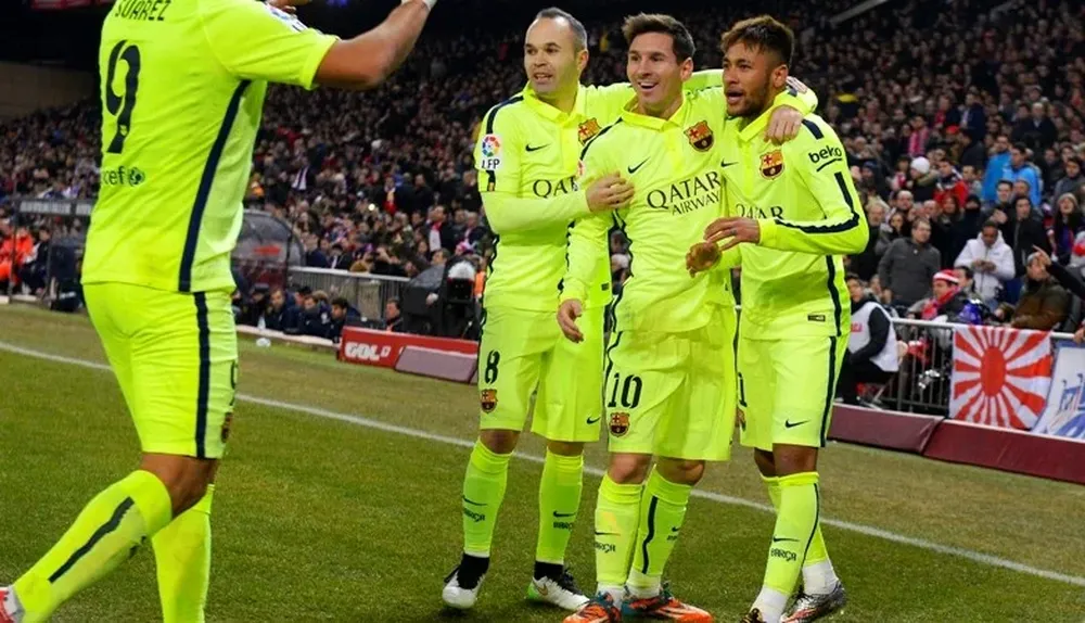 Suárez, Iniesta, Mess y Neymar