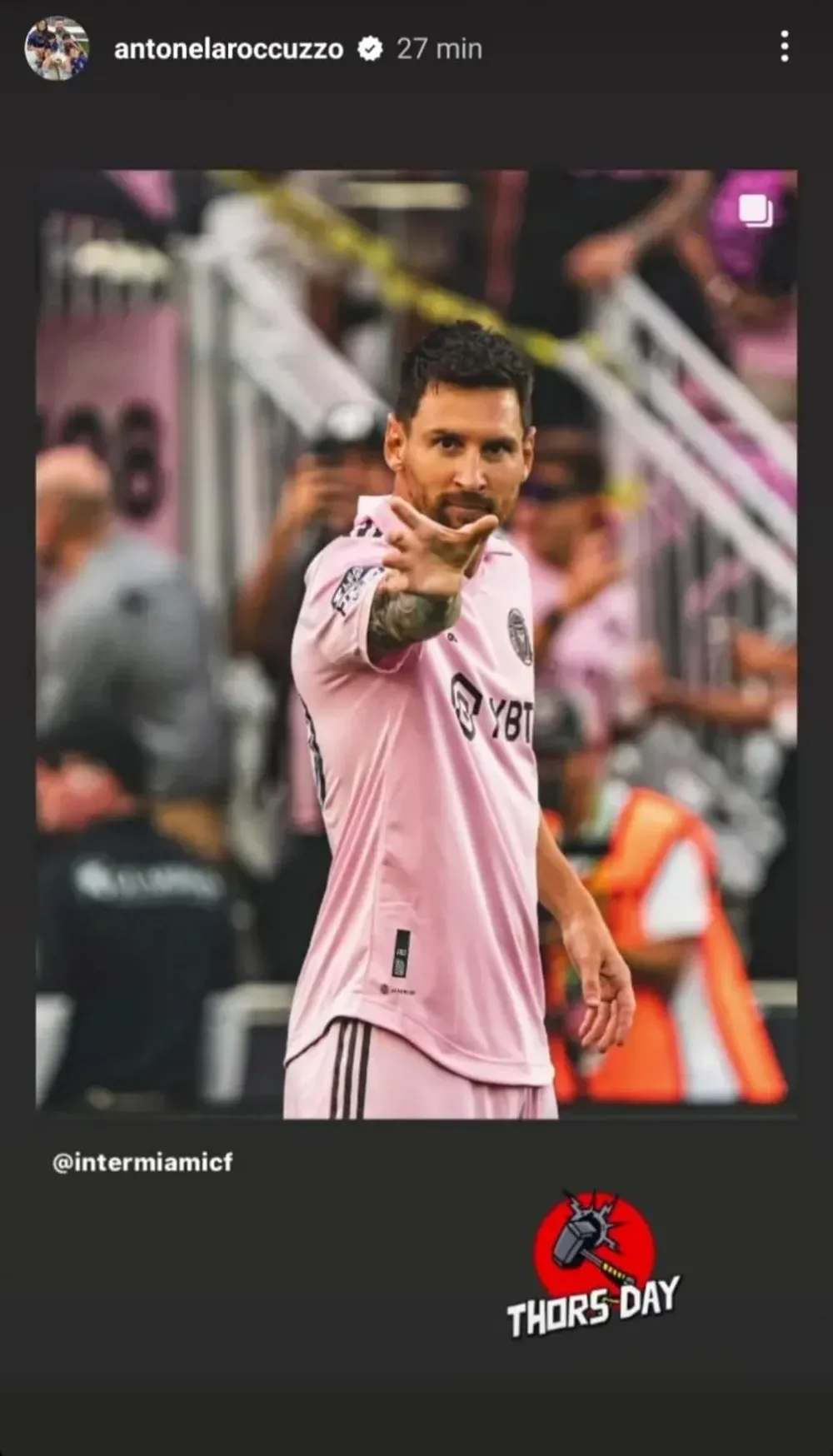 El posteó de Antonela