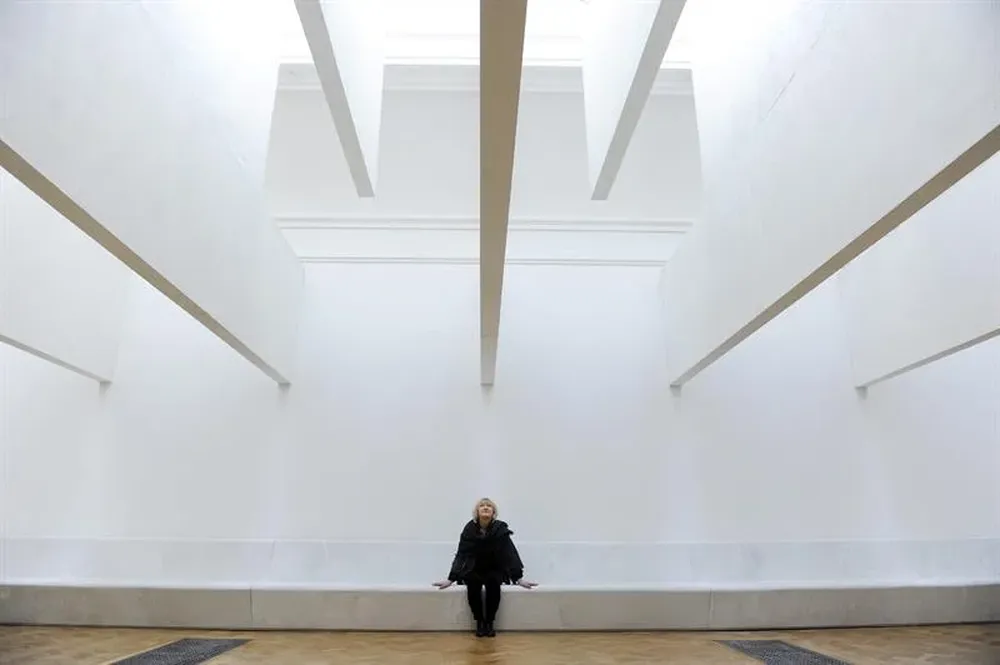 Reino Unido- La arquitecta Yvonne Farrell durante una presentación de Sintiendo espacios: arquitectura reimaginada