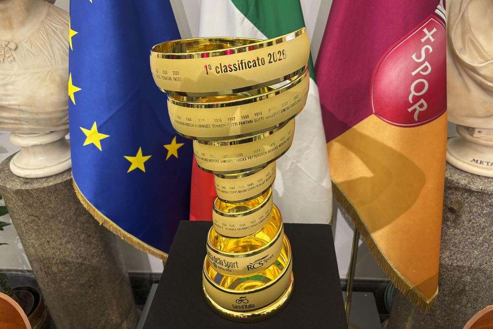 El trofeo del Giro de Italia