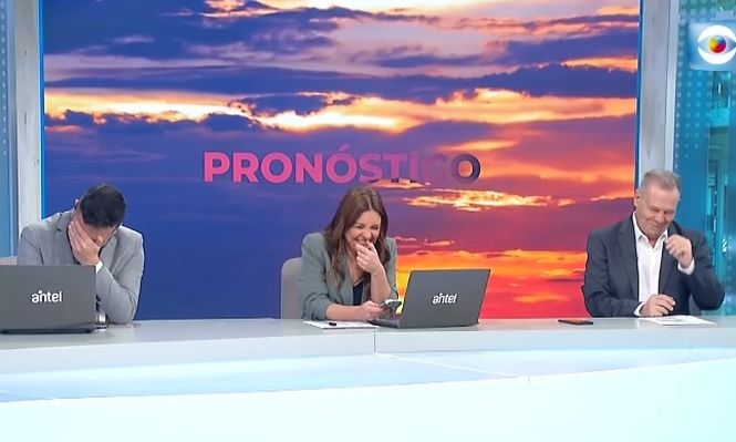 El momento del blooper en Subrayado Tarde en Canal 10