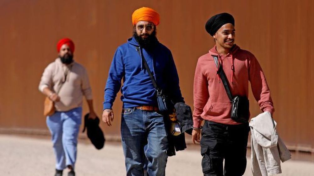 Inmigrantes de India en la frontera de México con EE.UU.