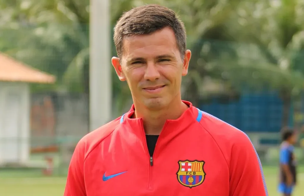 Camilo Speranza durante su etapa en las academias del Barcelona