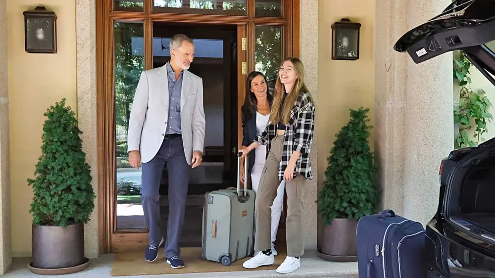 La despedida familiar de la infanta Sofia.