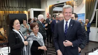 Alfonso Rueda durante su viaje a Buenos Aires, Argentina.