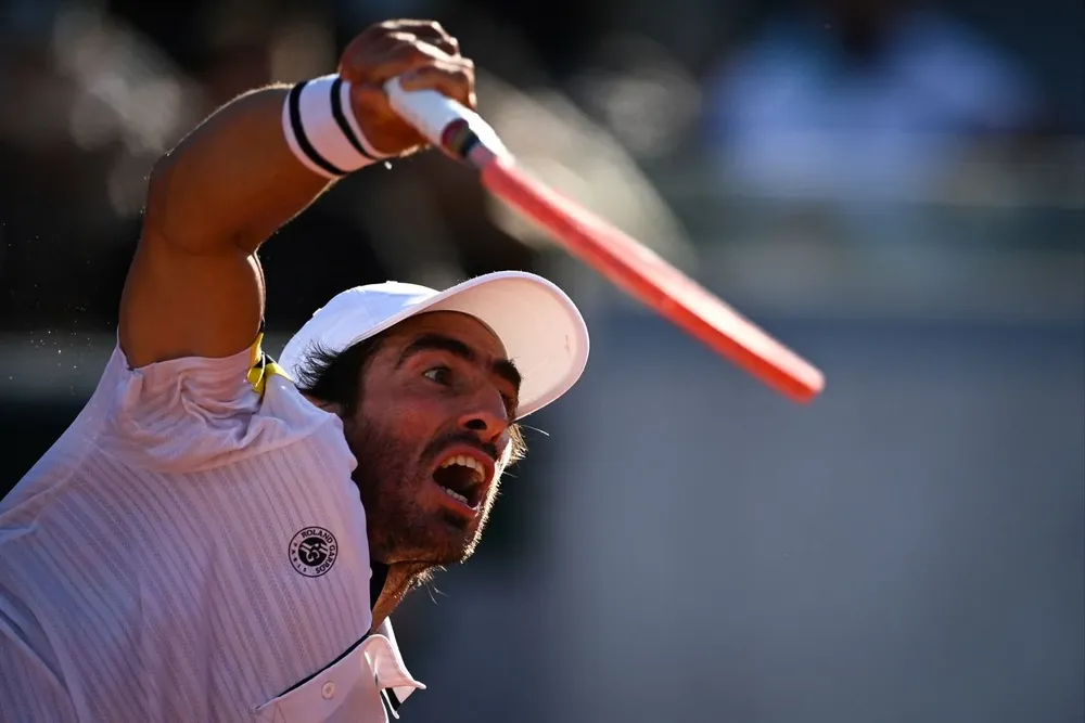 Pablo Cuevas en acción