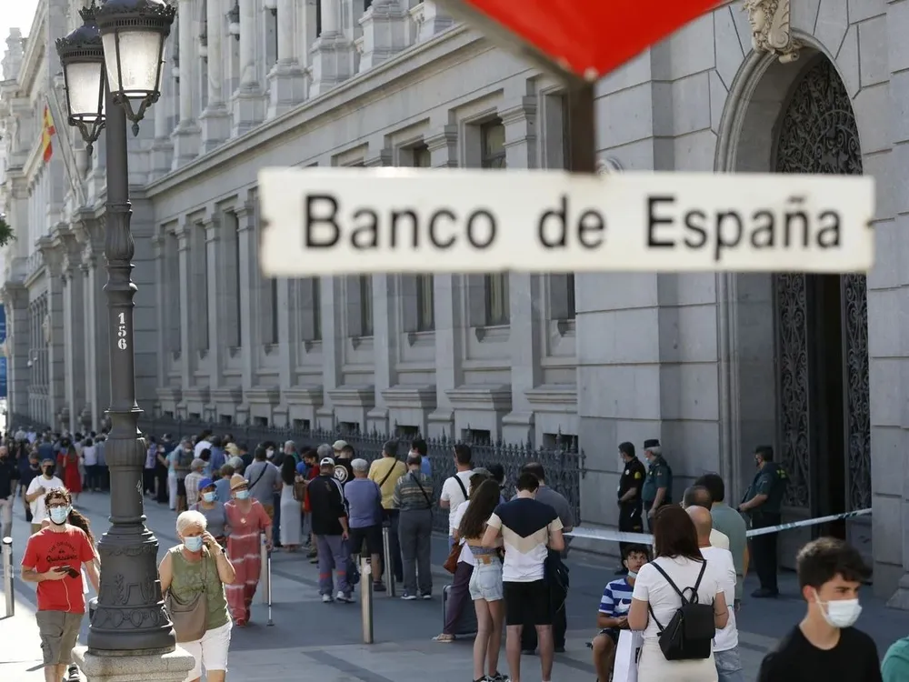 La sede del Banco de España en Madrid.