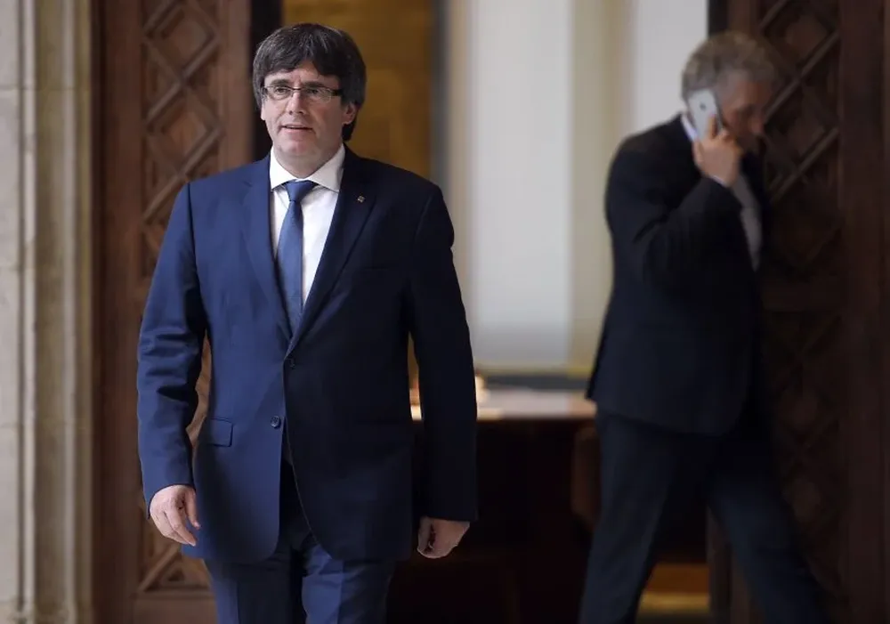 El presidente catalán Carles Puigdemont, la semana pasada.