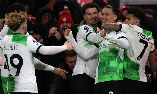 El festejo de Darwin Núñez