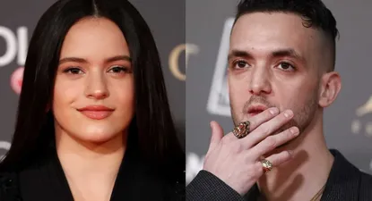 Los cantantes españoles, Rosalía y C. Tangana.