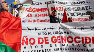 Manifestación contra Israel