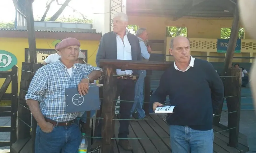 Jorge Zerbino, Darío Marrero y Alejandro Nicolich en el remate de 2015