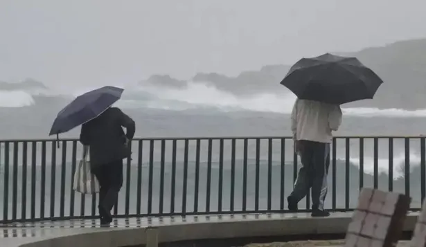 Alerta de lluvia y vientos