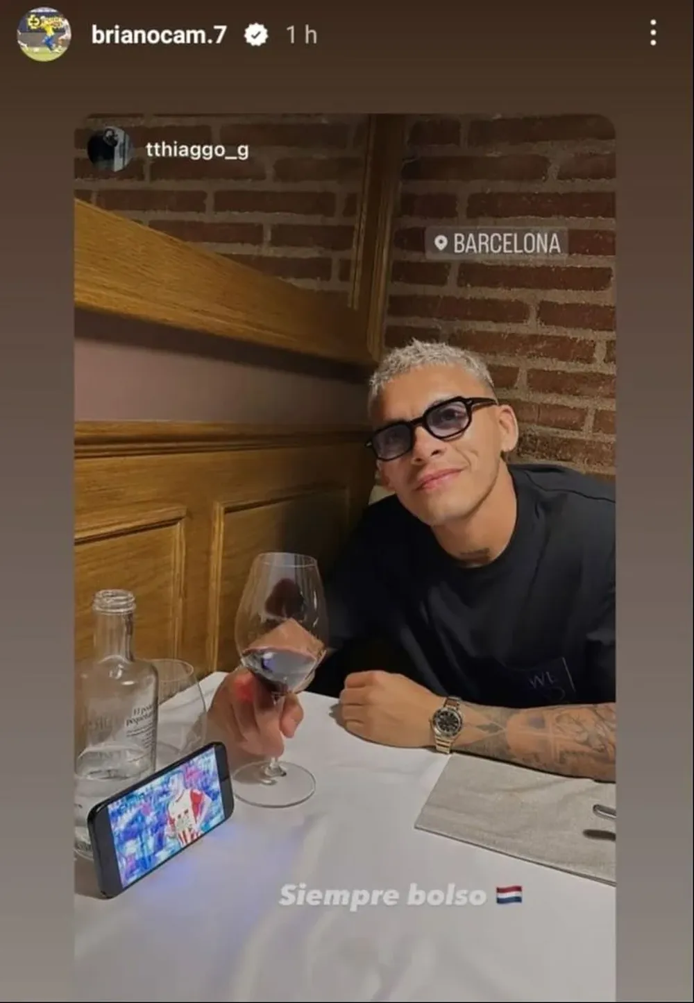 Brian Ocampo en Instagram