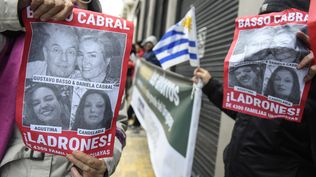 Manifestación de damnificados por Conexión Ganadera