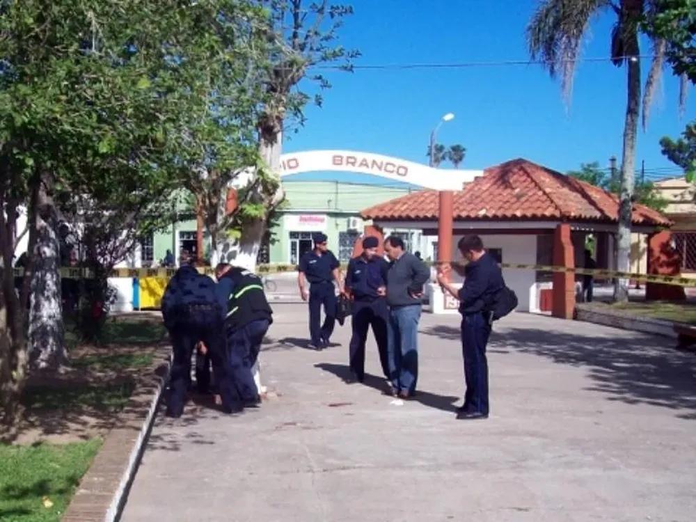El lugar donde fue baleado