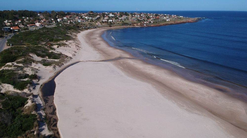 Vista aérea de Punta Colorada, Maldonado