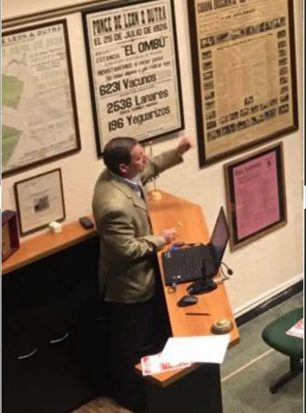 José Ignacio Borrazás en pleno remate.