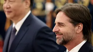 Los presidentes Luis Lacalle Pou y Xi Jinping en China. Los presidentes Luis Lacalle Pou y Xi Jinping en China.